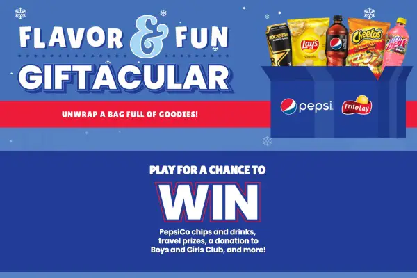 Sodexo Giftacular Prizes Giveaway: Instant Win Free Chips & Drinks for a Year