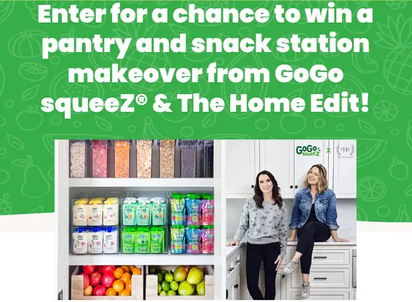 GoGo squeeZ The Home Edit Sweepstakes: Win Kitchen Makeover!