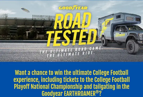 Goodyear Road Tested Sweepstakes: Win A Trip To Los Angeles