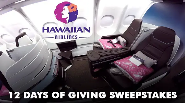 Hawaiian Airlines 12 Days of Giving Sweepstakes: Win Prizes Daily!