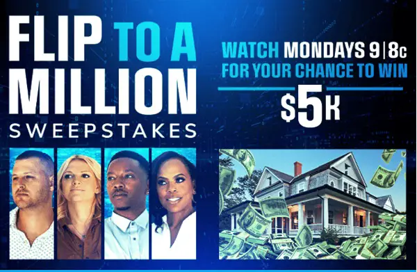 HGTV Flip To Million Sweepstakes: Win A $5,000 Cash Prize (3 Winners)