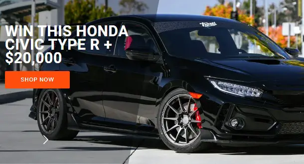 Throtl Car Giveaway: Win 2020 Honda Civic Type R + $20000 Cash!