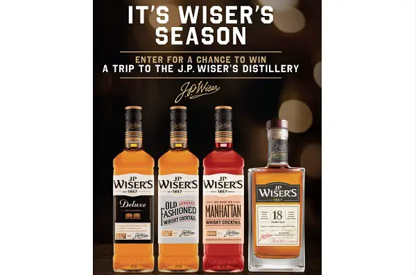 HP 2 Win J.P. Wiser’s Distillery Trip Giveaway