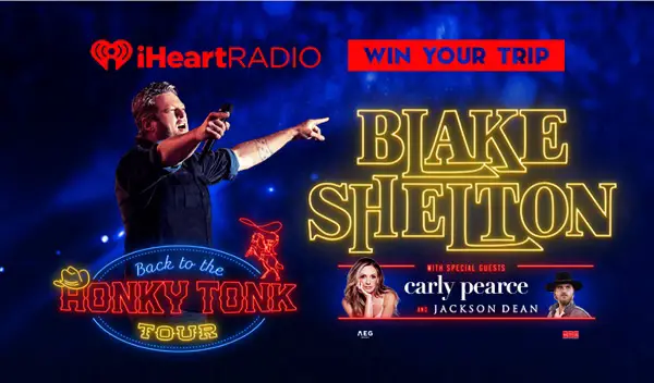 iHeartRadio Blake Shelton Honky Tonk Tour Tickets Giveaway