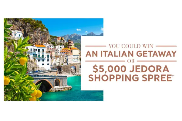 Jedora Holiday Sweepstakes: Win A Trip To Italy Or A $5,000 Free Shopping Spree