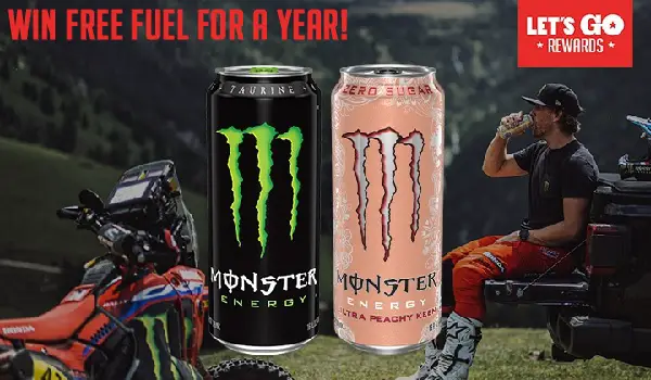Jackson's Monster Energy Sweepstakes: Win Free Fuel For A Year
