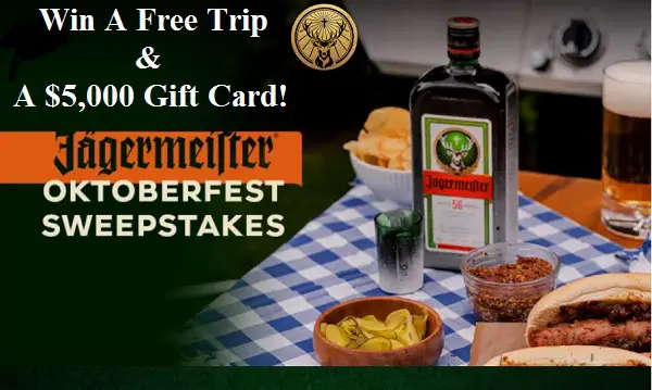 Jagermeister Oktoberfest Trip Giveaway: Win A Trip & A $5,000 Free Gift Card