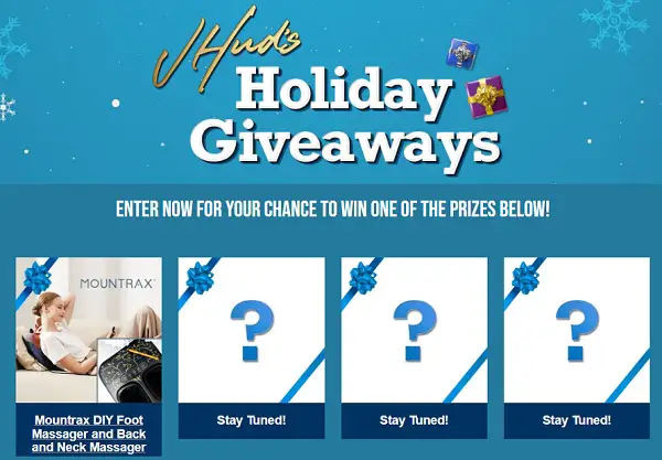 JHud’s Holiday Giveaways – Win Luxury Massagers, Cozy Blankets & Dream Vacations