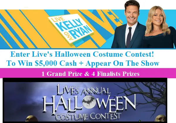 Kelly And Ryan Halloween Costume Contest: Win Cash Up To $5,000 & More