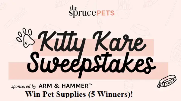 kittykaresweepstakes.Kitty Kares Sweepstakes: Win Free Pet Supplies (5 Winners)!