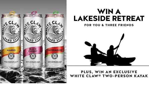 White Claw Hard Seltzer Lakeside Retreat Giveaway (7 Prizes)