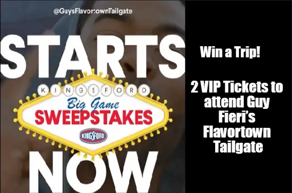 Kingsford Big Game Las Vegas Giveaway: Win a Trip to attend Guy Fieri’s Flavortown Tailgate