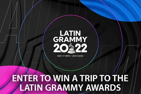 Free Trip and Tickets To Annual Latin Grammy Awards Giveaway