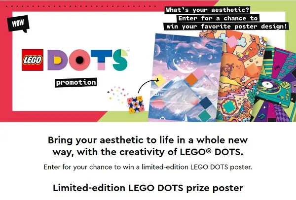 Lego Dots Posters Giveaway: Win Free Crafts for Kids (100 Winners)