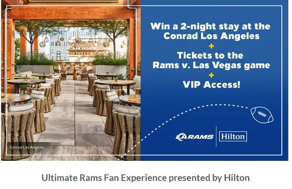 Los Angeles Rams NFL Tickets Giveaway: Win LA Rams Game Tickets & Free Vacation