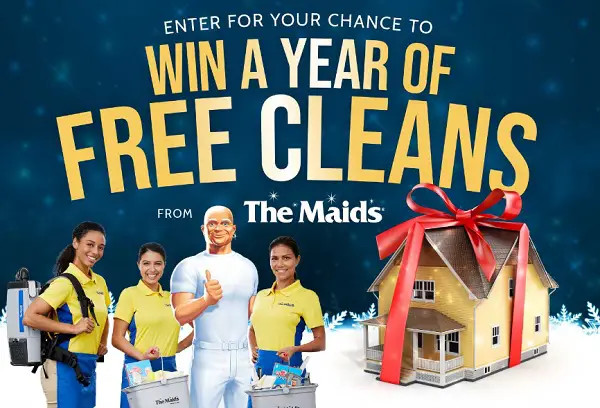 Maids Holiday Sweepstakes: Win Free Cleaning Service for a Year!