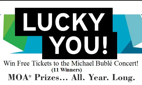 Mall of America 30th Birthday Sweepstakes: Win Free Tickets to Michael Bublé Concert