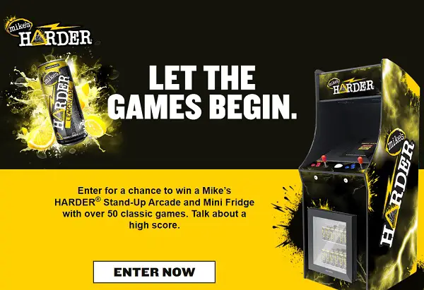Mike’s Harder Arcade Game and Mini Fridge Giveaway (7 Winners)