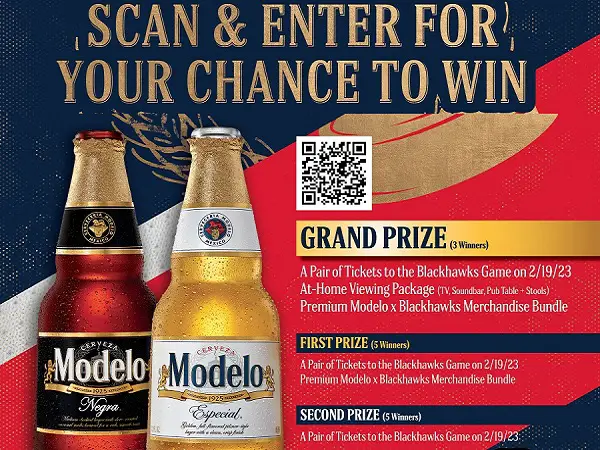 Modelo Chicago Blackhawks Giveaway: Win Free Tickets & Merchandise!