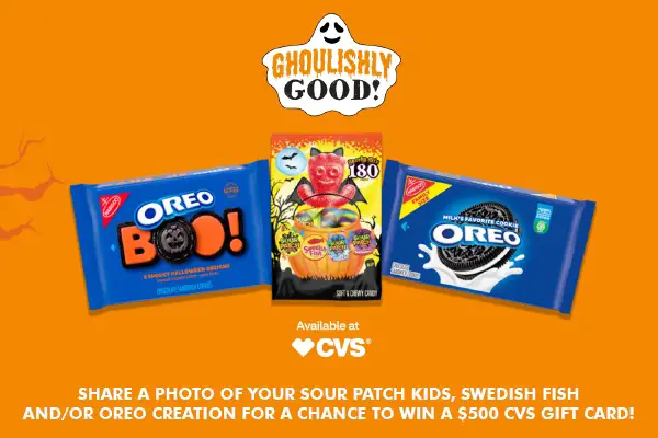 Nabisco Halloween Sweepstakes: Win a $500 CVS Gift Card