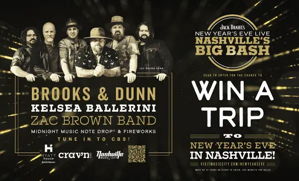 New Year's Eve Giveaway: Win A Trip to Nashville Music City!