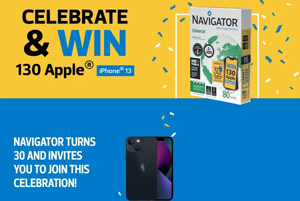 Navigator 30 Years Sweepstakes: Win A Free Apple iPhone (130 Winners)!