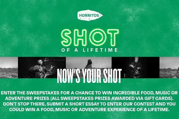 Now’s Your Shot Sweepstakes: Win Free Trips, Gift Cards & More