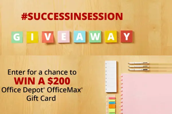 Win $200 Office Depot Office Max gift cards! (24 Winners)