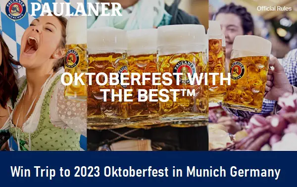 Win Trip to 2023 Oktoberfest in Munich Germany
