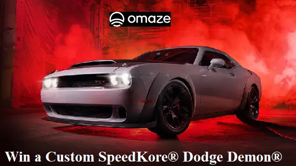 Omaze Dodge Demon Car Sweepstakes: Win Car Or $131,250 Cash Prize