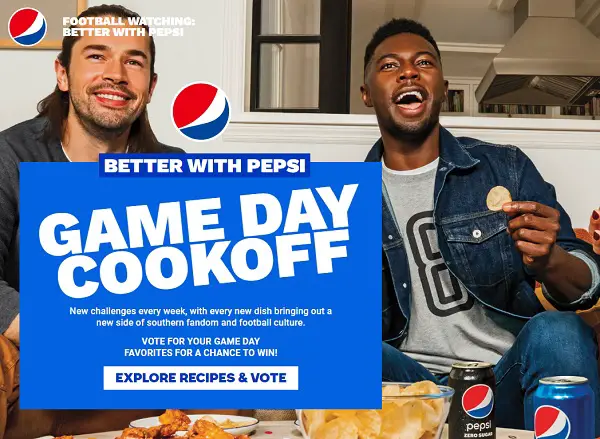 Pepsi Fall Football Sweepstakes: Win Free Pepsi for a Year