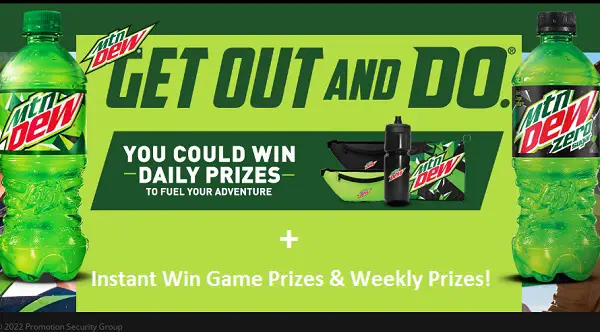 MTN Dew Lake Life Sweepstakes: Instant Win Free Gift Cards & Outdoor Gear