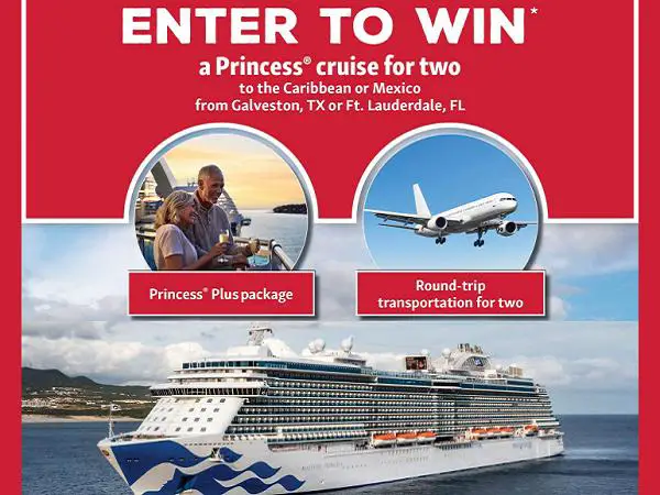 Texas Road House Princess Cruises Giveaway: Win a Free Cruise Vacation