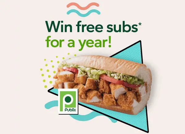 Publix Nostalgic ‘90s Sweepstakes: Win Free Subs for a Year! (90+ Winners)