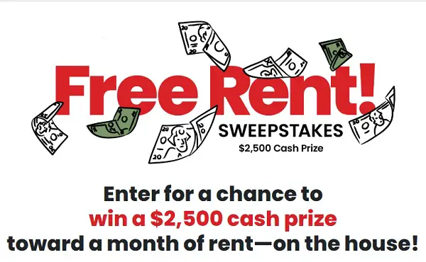 Realtor Free Rent Sweepstakes: Win $2500 Cash to Pay Rent!