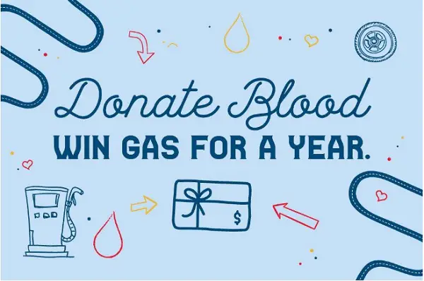 Red Cross Blood Free Gas Giveaway: Win a $6,000 Free Gift Card (3 Winners)