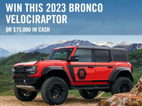 Ridge Ford Bronco Giveaway 2023