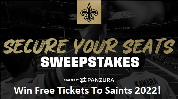 Saints 2022 NFL Tickets Sweepstakes