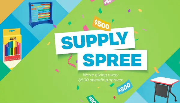 School Specialty Free Shopping Spree Sweepstakes (5 Winners)!