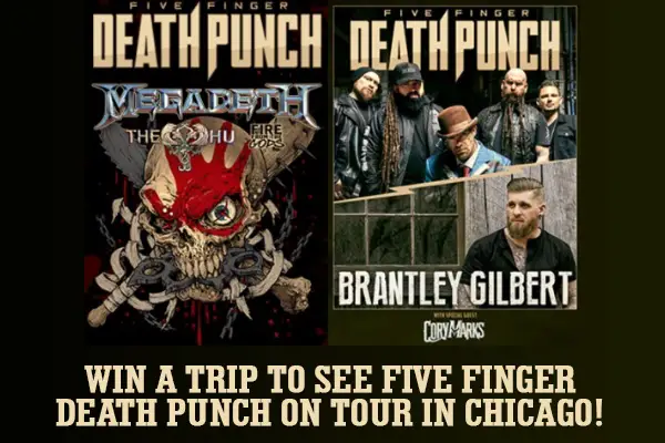 SiriusXM Five Finger Death Punch Tour Sweepstakes: Win Free Tickets & A Trip