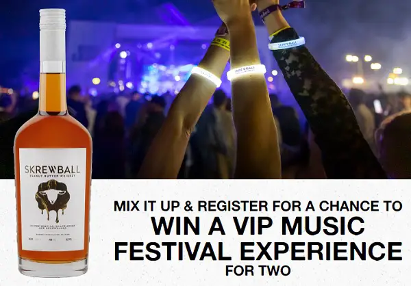 Skrewball Sweepstakes: Win VIP Music Festival Experience!