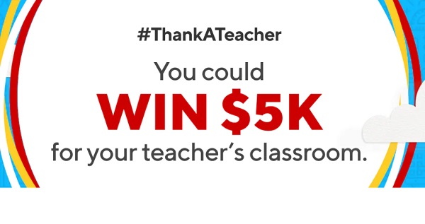 Staples Thank A Teacher Contest: Win $5,000 Free Gift Card (20 Winners)