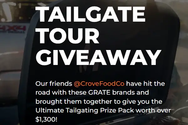 Win A Free $1,300 Tailgating Prize Pack!