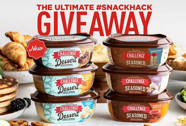The Ultimate Snack Hack Giveaway: Win Free Challenge Snack Spreads (500 Winners)