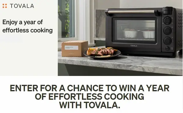 Tovala Holiday Sweepstakes: Win An Air Fryer Oven, Free Food & $200 Gift Cards