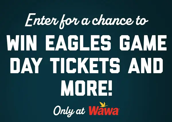 Wawa Eagles Sweepstakes: Win Free Game Tickets (28 Winners)