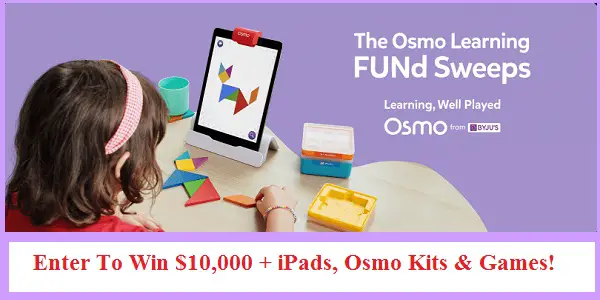 Win $10K Cash, Free iPads & Osmo Games (Weekly Prizes)