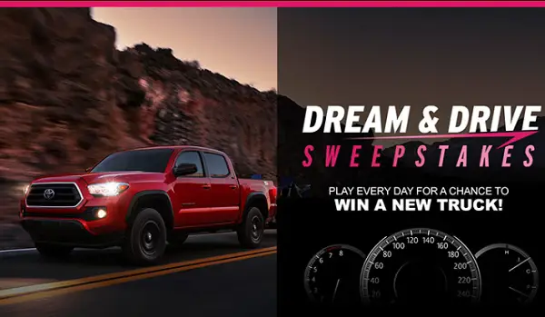 Win 2022 Toyota Tacoma Truck Giveaway