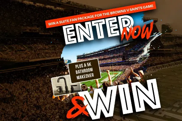 Win Browns Vs Saints Game Tickets + $5000 Bathroom Makeover
