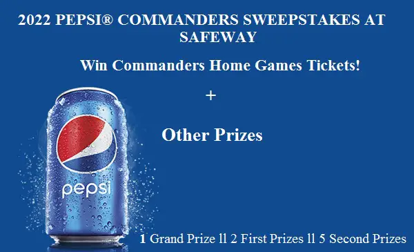 Win Commanders Home Games Tickets & $500 Gift Card (6 Winners)!